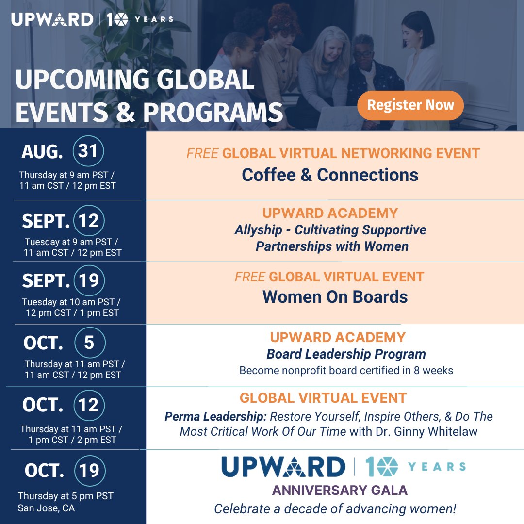 Professional Dev. Events &amp; Programs 🙌 - mailchi.mp/upwardwomen/up…