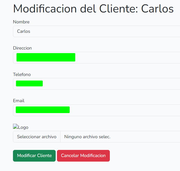 FrontDevJs's tweet photo. Esta tarde he empezado un #CRUD con #Laravel y ya va agarrando forma!

Por ahora muestro el inicio del CRUD y la inserción y modificación de clientes!

Quiero aumentar el desarrollo implementando productos y facturas en un futuro cercano, os iré comentando! https://t.co/EBCQa6mnV1