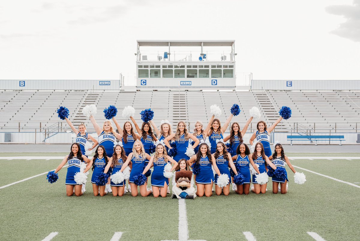 CheerEdna's tweet photo. EHS Cheerleaders &amp; Rowdy 2023-2024💙 https://t.co/B0AmHaacGV