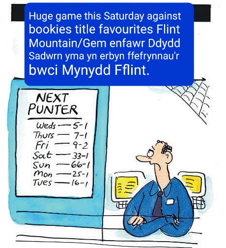 LlangefniTownFC's tweet photo. This Saturday at home 2.30 Ddydd Sadwrn  yma gem cartref. https://t.co/iKe0AF0cFJ