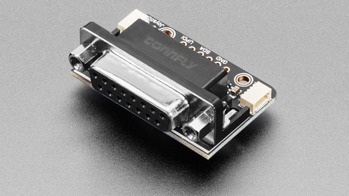 anne_engineer's tweet image. Hey #IBMPC fans - have you ever wanted to connect your IBM PC &amp;amp; compatible analog joystick to modern hardware or maybe retro hardware with something like a #PicoMEM? This is the easy board you want - outputs joystick data to I2C which is easily read by modern gear.