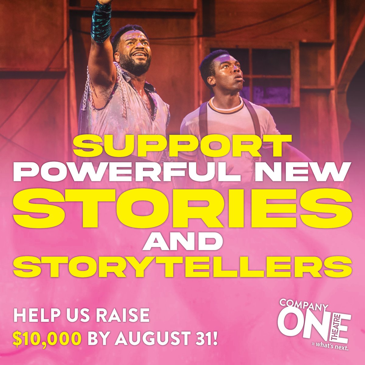Support powerful new stories and storytellers with a gift to C1 today!

companyone.org/donate-2022/