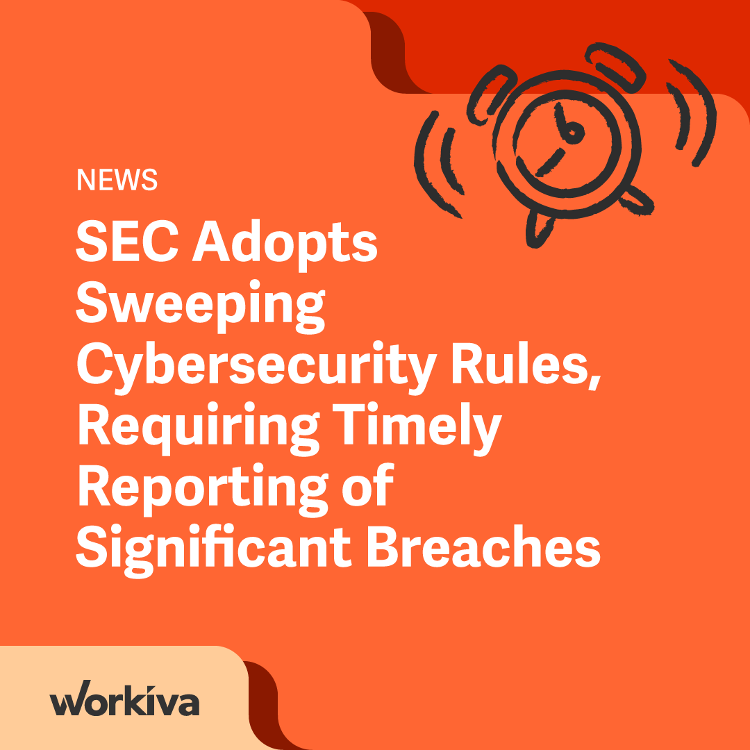 Steve Soter discusses the SEC’s recent #cybersecurity ruling, which could have implications for how companies assess the #materiality of non-financial information, with @ThomsonReuters. Read the article: sm.workiva.com/3DPJBrl #FinancialReporting #RiskManagement