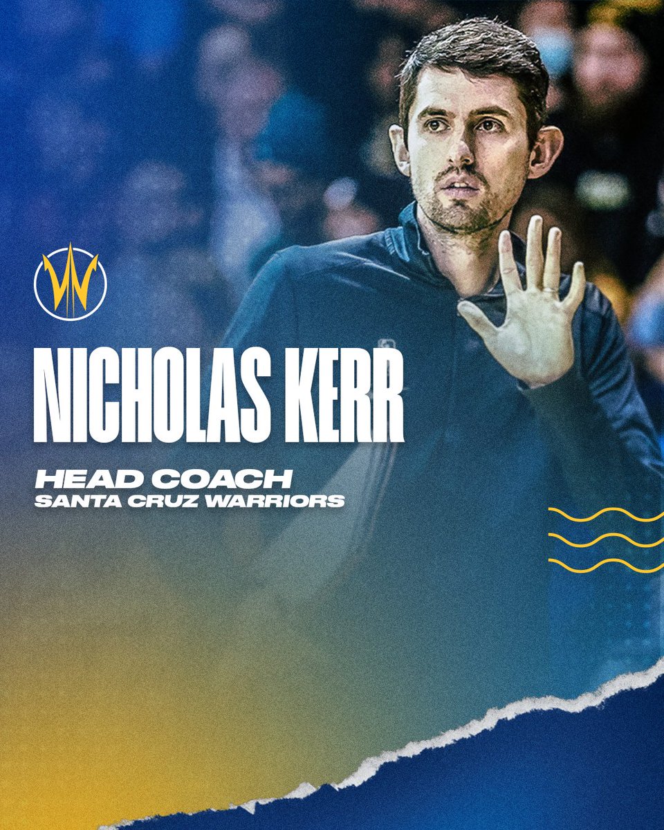 Nicholas Kerr has been named the new Head Coach of the Santa Cruz Warriors! #SeaDubs