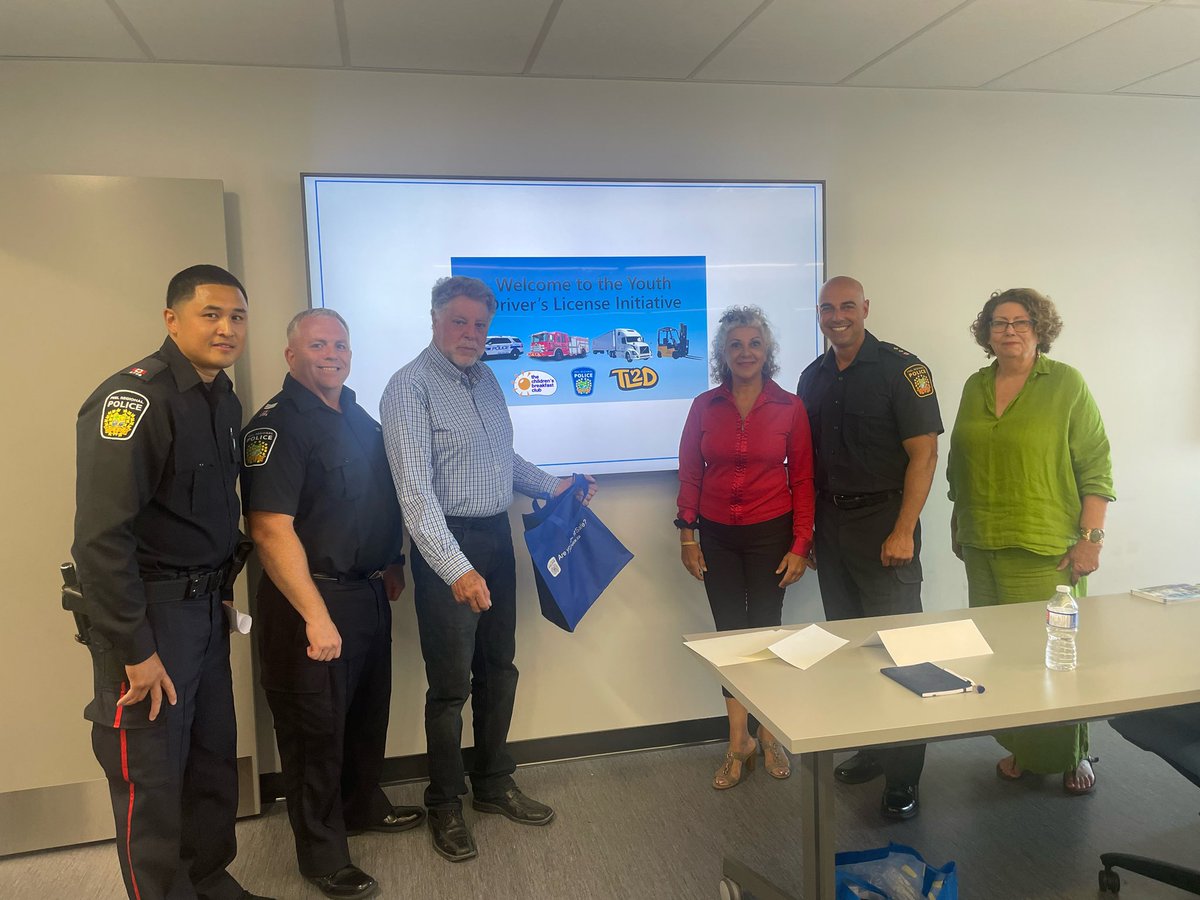 In partnership with <a href="/BreakfastClubz/">The Children's Breakfast Clubs</a> and <a href="/TL2DToday/">Teens Learn to Drive</a> the <a href="/PeelPolice/">Peel Regional Police</a> kick off day☝️ of the youth Driver’s License program. we’re committed to helping youth build skill sets to encourage personal growth.  Thx to our partners for supporting this initiative! 
#prpyouthengagement