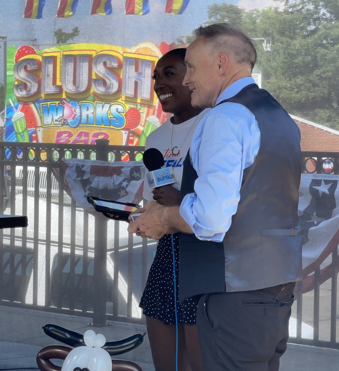 WNY - Did you catch John on Ch 4 News today?  If you missed it you can catch John at  The Erie County Fair Avenue of the Flags Stage daily at 2PM and 7PM!  As always we're giving away balloons, candy and money during the show!