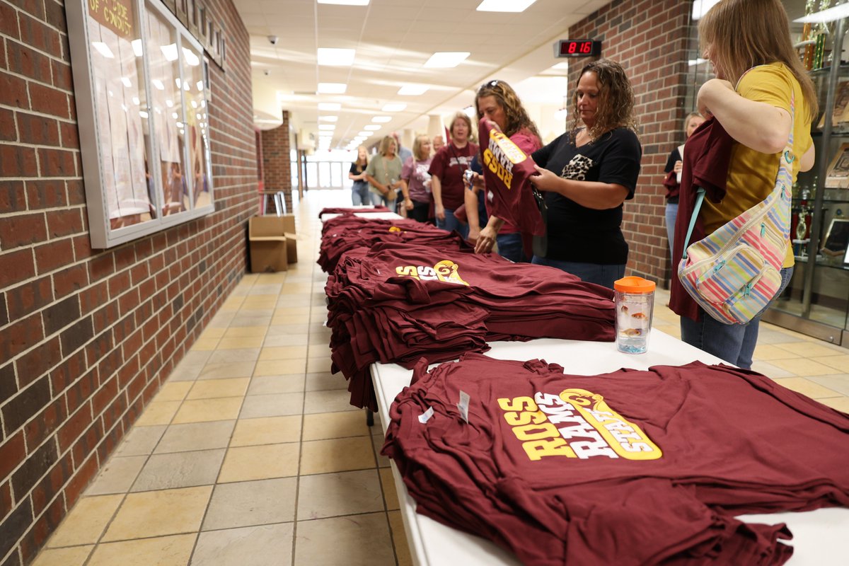 Ross_Local's tweet photo. 🎉 Ross Local School District's Convocation was a hit! Staff got shirts, reconnected, and had a blast. Check out our fun all-staff photo – proof that we know how to have fun too! 📸 Excited to welcome students back tomorrow! 📚🚌 #RossRams #BacktoSchool2023 https://t.co/XqzqSMBDiK