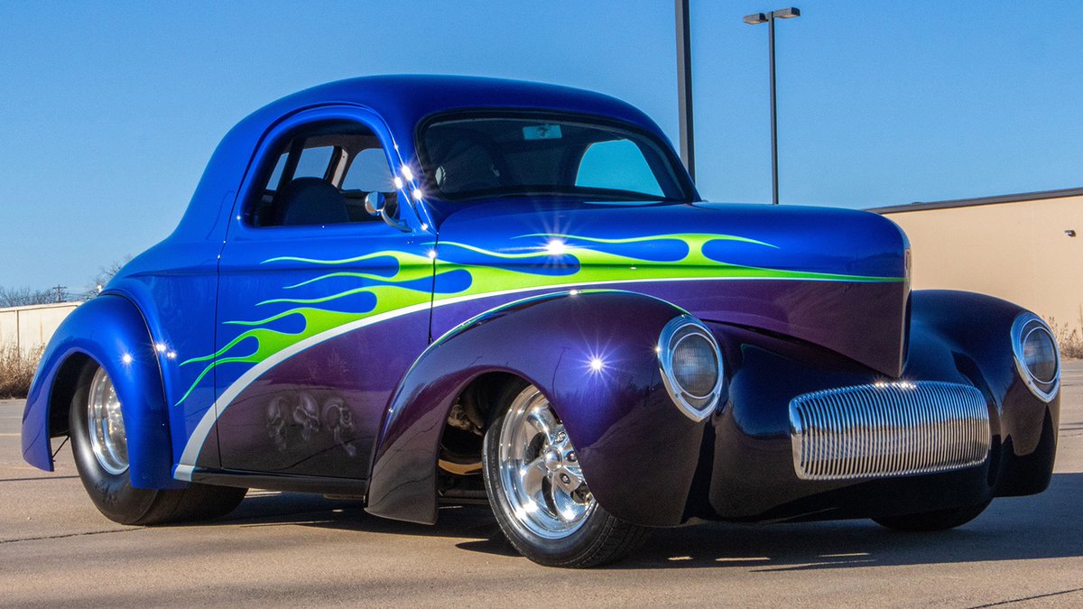 Barrett_Jackson's tweet image. This 1941 #Willys Americar #ProStreetCoupe is powered by a #twinturbo Merkel Racing #V8 engine.

Crossing the block at the inaugural 2023 New Orleans Auction with No Reserve, Sep 28-30 at the Ernest N. Morial Convention Center.

Read more: bit.ly/NOLA-1941Willy…