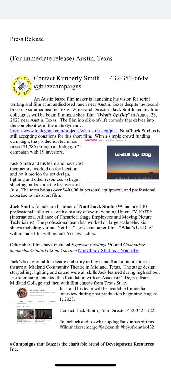 @mtthomas@mwtnews mrt.com/entertainment/…. #numchuckstudios #filmmakersemerge #austinbasedfilm #boysfromthe432