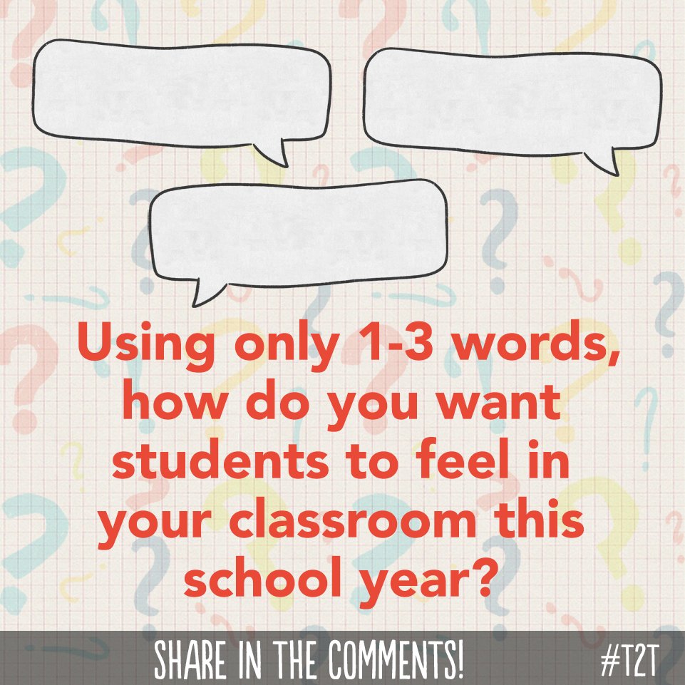 teacher2teacher's tweet photo. Fill in the blank!

This school year, I want my classroom to feel... 

1. ________
2. ________
3. ________

#BeTheOne https://t.co/7HlWNbqCDi