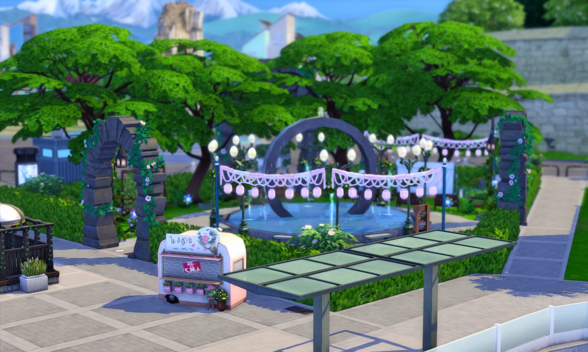 pwuppyxox's tweet image. aaaa it turned out cute 🥹 #showmeyourbuilds #sims4