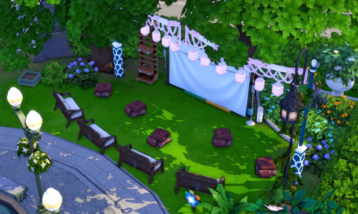 pwuppyxox's tweet image. aaaa it turned out cute 🥹 #showmeyourbuilds #sims4