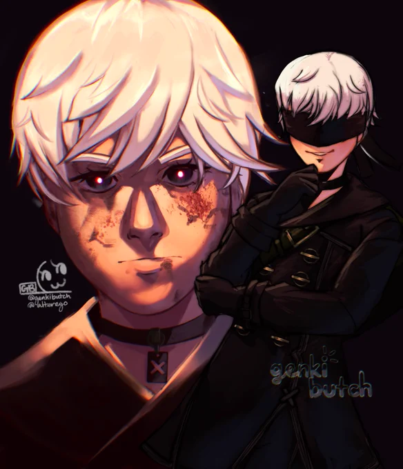hi, i'm charles/rie! i'm a blasian-latino hobbyist artist- nice to meet you! : genkibutch.carrd.co/ : genkibutch.com  genkibutch.carrd.co/examples for my social media accounts outside of twitter, check replies below!