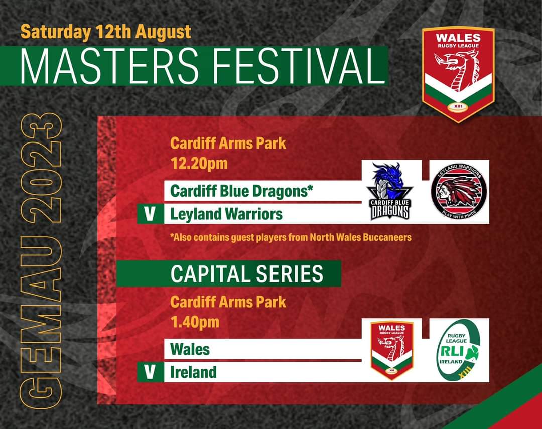 Martyn Williams (@welshrlmasters) on Twitter photo #MakingHistory this coming Saturday <a href="/Cardiff_Rugby/">Cardiff Rugby</a> with Rugby League games held at the Capitals Arms Park for <a href="/Walesrlmasters/">WalesRLMasters</a> <a href="/WalesRugbyL/">Wales Rugby League</a> v <a href="/RLIMasters/">Rugby League Ireland Masters</a> <a href="/Irelandrl/">Rugby League Ireland</a> #MakingHistory this coming Saturday <a href="/Cardiff_Rugby/">Cardiff Rugby</a> with Rugby League games held at the Capitals Arms Park for <a href="/Walesrlmasters/">WalesRLMasters</a> <a href="/WalesRugbyL/">Wales Rugby League</a> v <a href="/RLIMasters/">Rugby League Ireland Masters</a> <a href="/Irelandrl/">Rugby League Ireland</a>