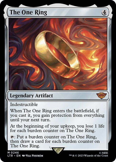 coL_Amazonian's tweet photo. STOP PUTTING THE ONE RING IN YOUR DECKS

It's a really good card and it will make your deck stronger, I just don't want to see it. https://t.co/uppfiZakiP