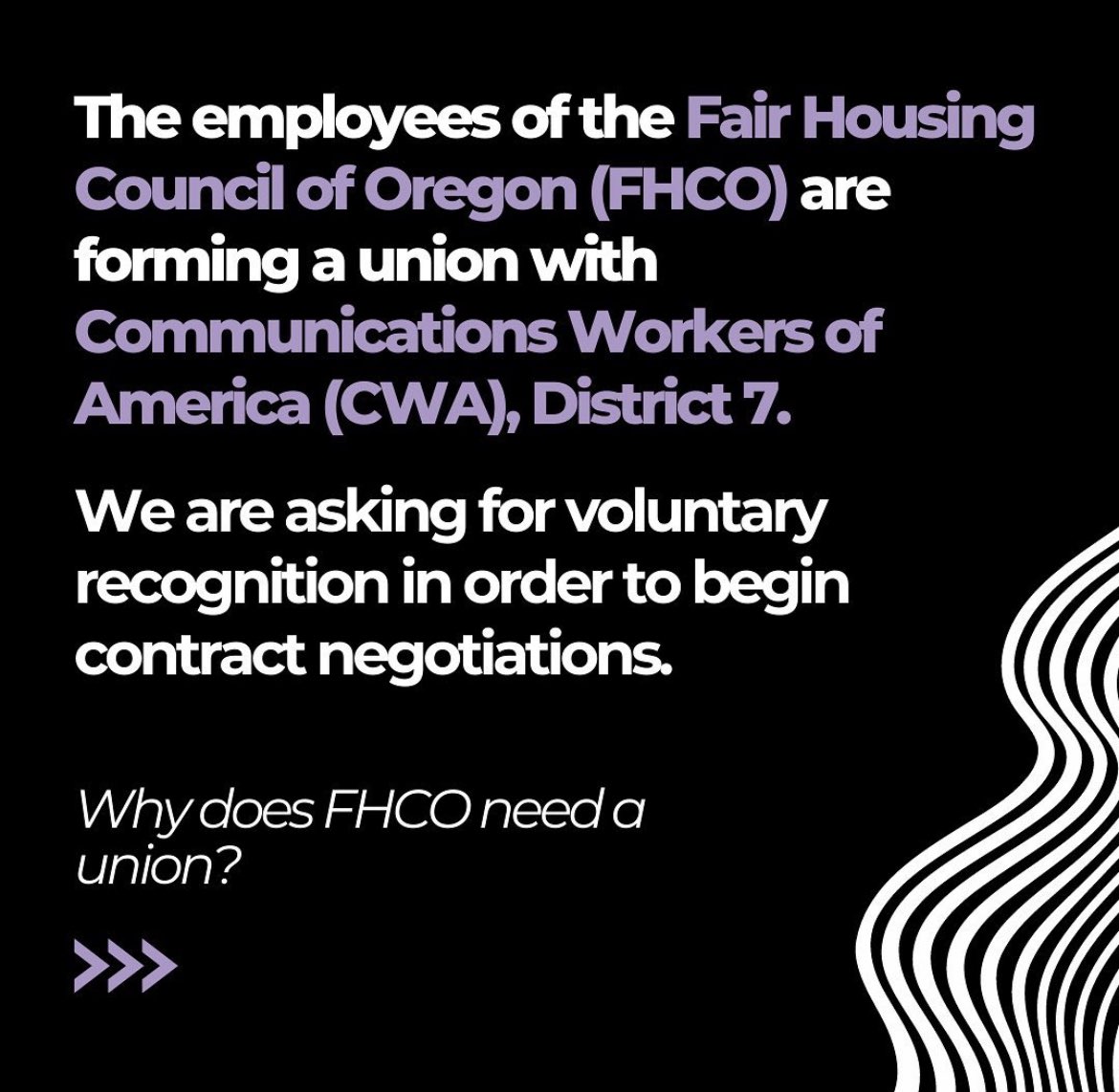 Fair Housing Workers of Oregon tweet media