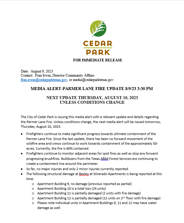 City of Cedar Park tweet media