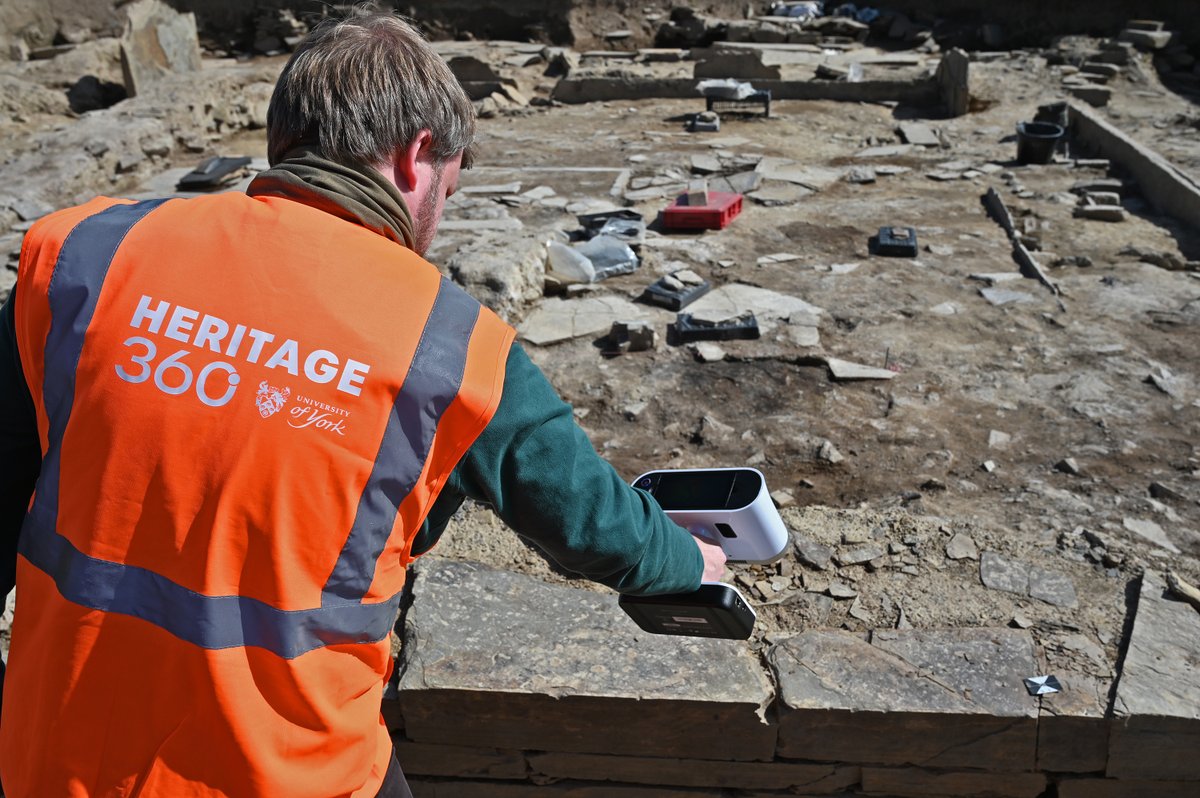 Heritage_360's tweet photo. It was blowing a gale here today in Orkney, but we still captured some excellent 3D scans of the Neolithic archaeology being uncovered at the @NessofBrodgar excavation! These 5000 year old structures contain stones with fine incised details that our scanners were able to pick up. https://t.co/Rbjy6wWG3C