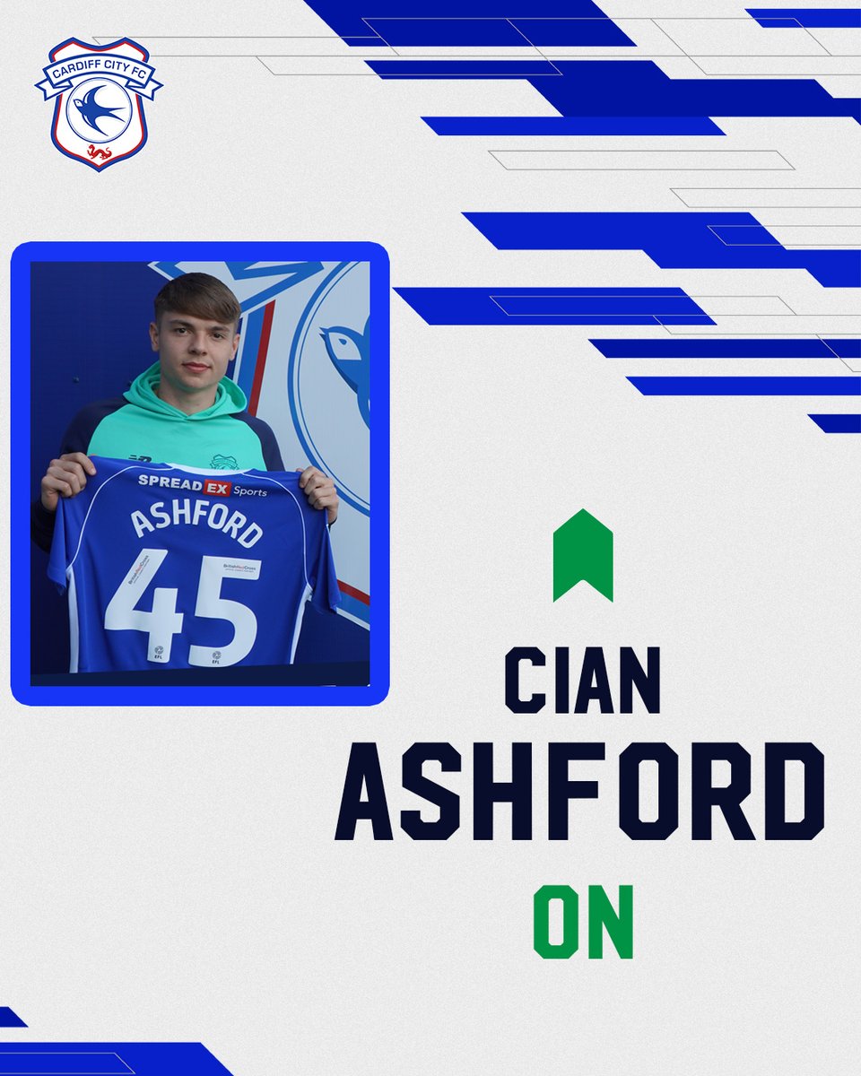CardiffCityFC's tweet photo. 88 - @AshfordCian comes on for his City debut! He replaces Ollie Tanner! (2-2)

#CityAsOne https://t.co/HP4rkA1WBM