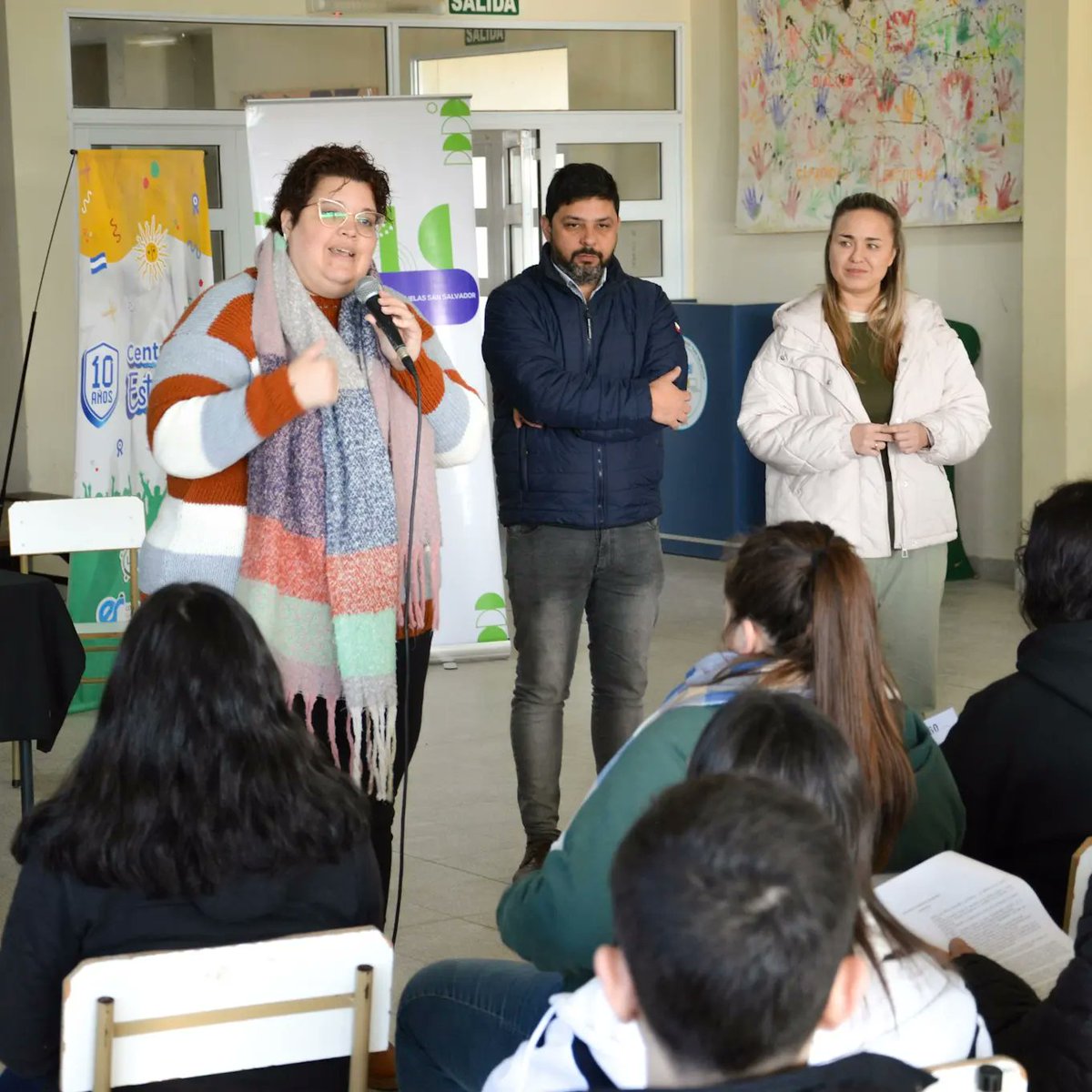 juventudninezer's tweet photo. 📍En San Salvador compartimos talleres de fortalecimientos y gestión de Centros de Estudiantes, con escuelas de la localidad para que cuenten con más herramientas para la vida estudiantil. https://t.co/1ryj1jzLhg