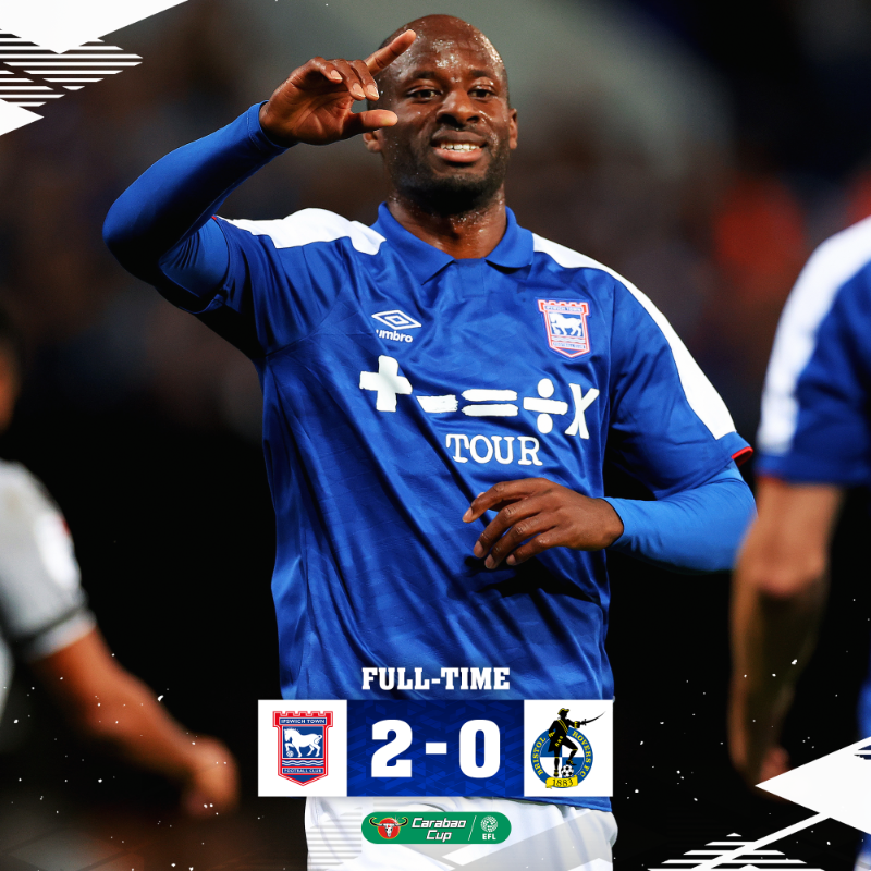 IpswichTown's tweet photo. ⏱ Into round two!

#itfc