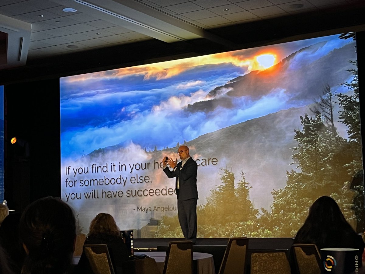 Love this quote spoken @NRCHealth by @JasonWolf about the layers of human experience. “If you find it in your heart to care about somebody else, you will have succeeded” Maya Angelou