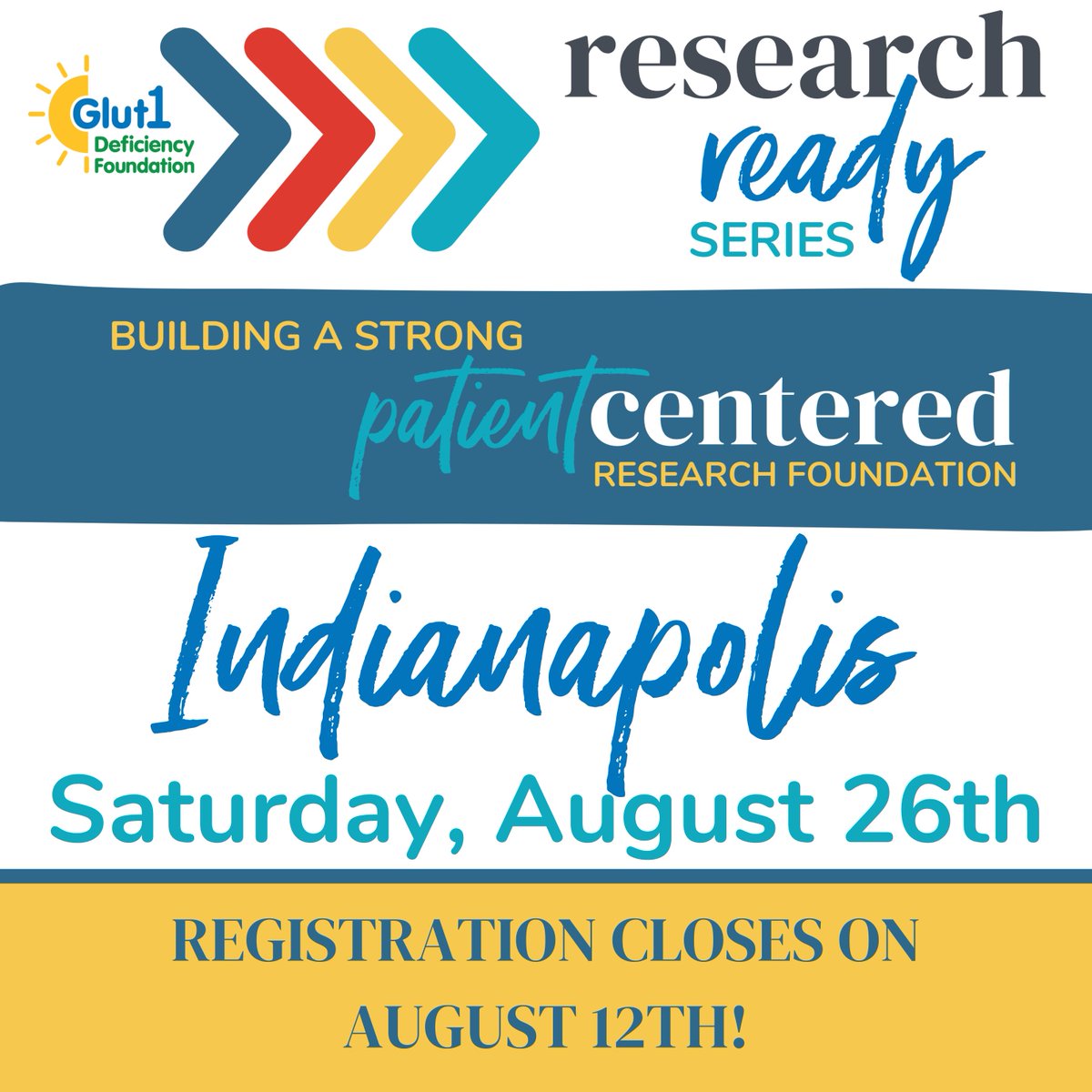 There are only three days left to register for our first Research Ready Series session in Indianapolis on August 26th! We hope to see you there!

Find more information and register here: g1dfoundation.org/research-ready…