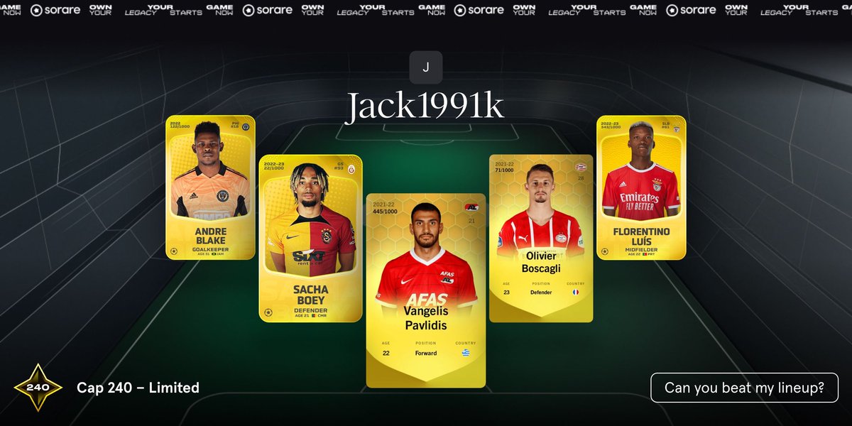 jaknowles8's tweet photo. Really excited to use my new European cards this weekend! Been waiting a long time! #Sorare https://t.co/6t4DJG2cNu