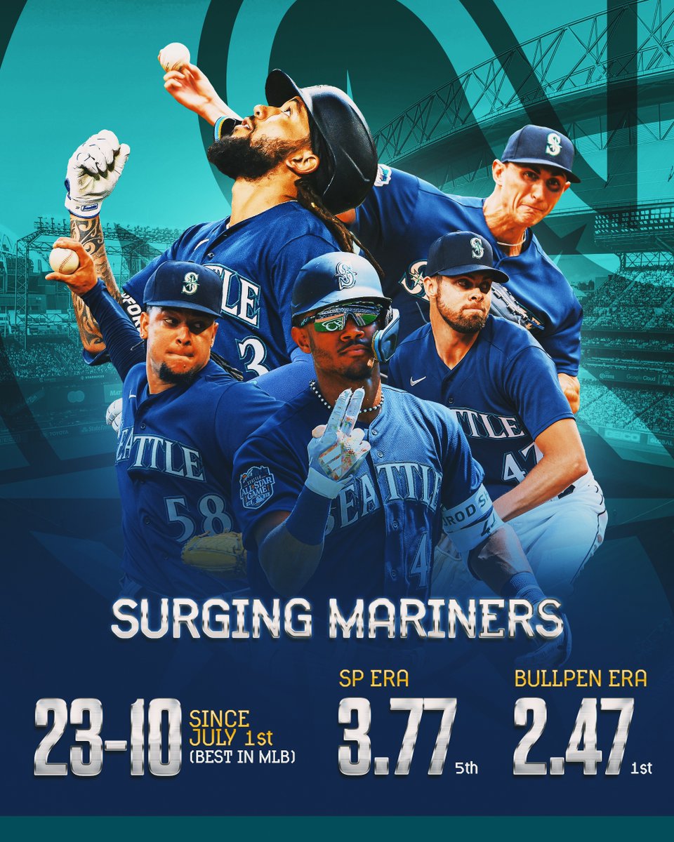 It’s been rough sailing for opponents against the <a href="/Mariners/">Seattle Mariners</a> since July. 🔱