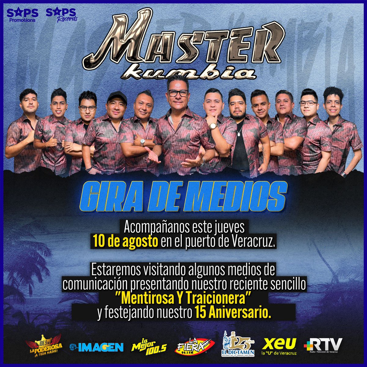 ¡Masterkumbieros, estén pendientes el día de mañana que estaremos visitando distintos medios de comunicación!