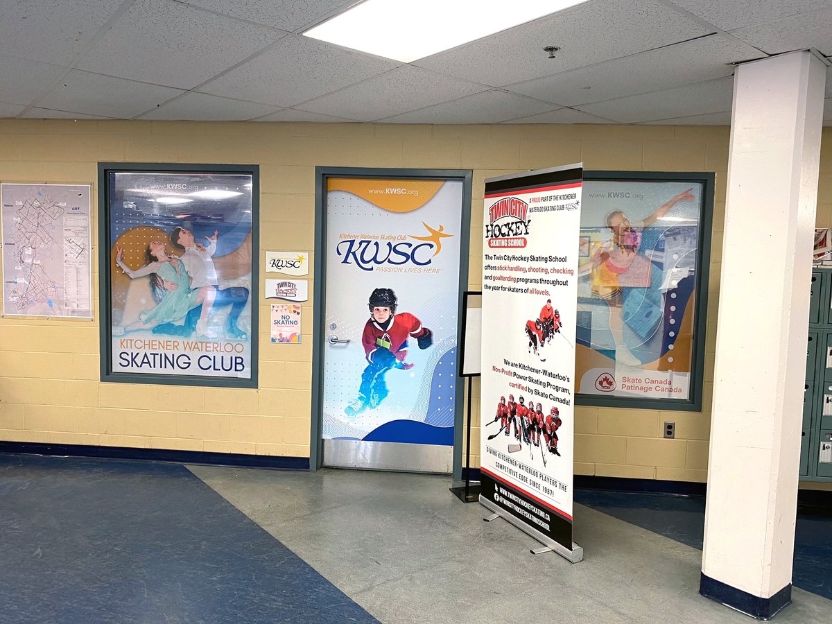 WestmountSigns's tweet image. We just installed these beautiful new vinyl graphics for @kwskatingclub at RIM Park! 
.
.
.
#vinylgraphics #WRawesome #competitiveskate #kwscproud #CanSkate #CompetitiveSkate #SynchroSkate #wallgraphics
#KitchenerWaterloo