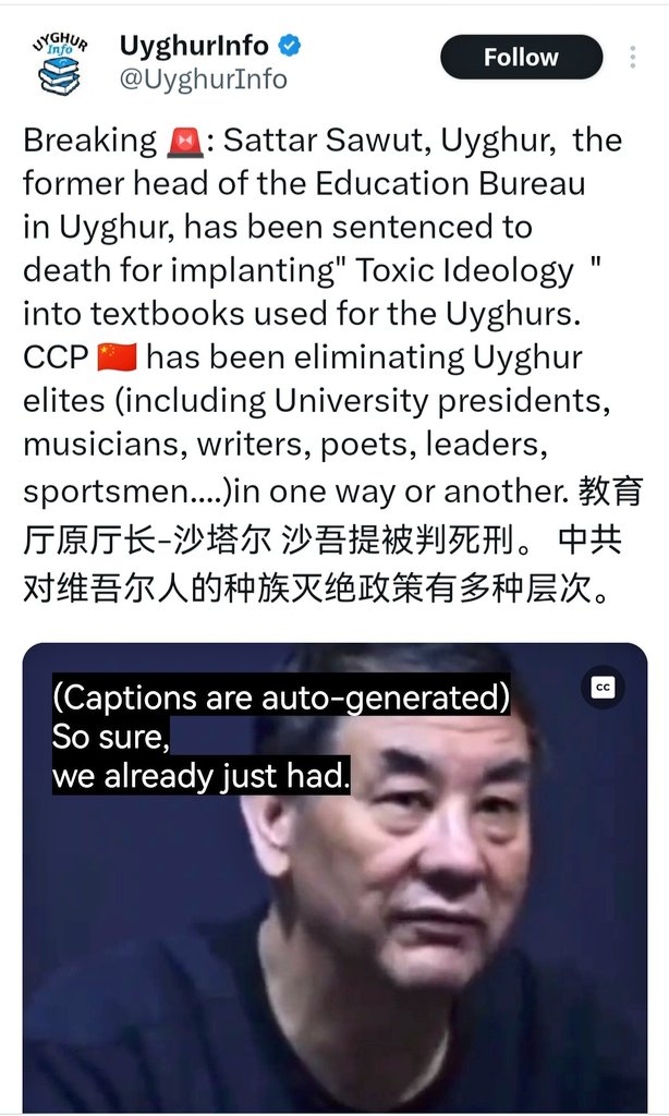 I closely observed the fabrication of US funded evolution of false movement of handful Uyghur separatist with earning asylums in West on quality of being anti-China. these direction-less uyghurs now trying to defend a culprit who sowed seed of hatred in the minds of Uyghur youth.