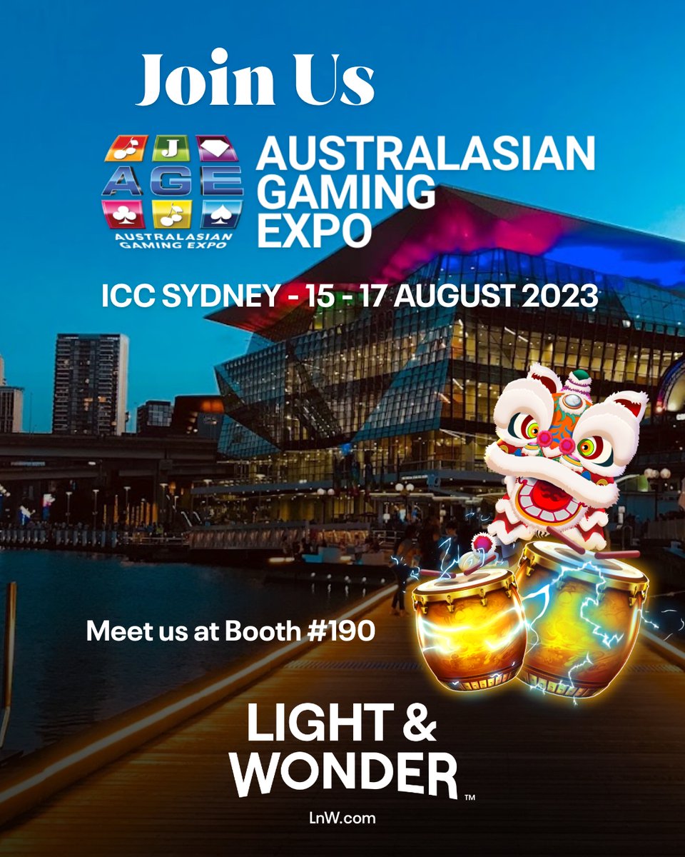 See you in Sydney! 🇦🇺 We're excited to showcase our latest industry-leading innovations, products, and more at next week's @AustGamingExpo. Game on! Learn more: bit.ly/45o7CRR #AustGamingExpo #ANZ