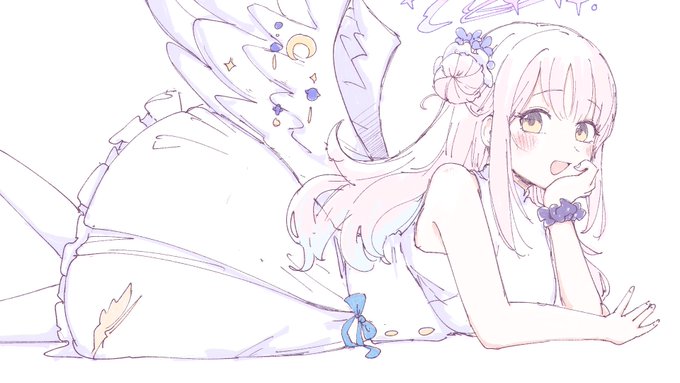 「天使 花」のTwitter画像/イラスト(人気順)