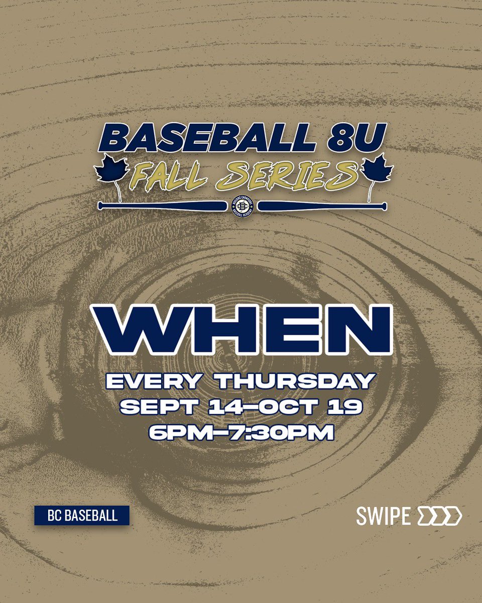 BCbaseballtoday's tweet photo. You won't want to miss this! 📌

Join Coach Will Gorden for a 6-week player development program for 8U players.

Register here >>> https://t.co/cnv0rSq0tn

#bcbaseball #homefield #kcbaseball #kcparent #kcmom #kcdad https://t.co/oNEt7cdDPC