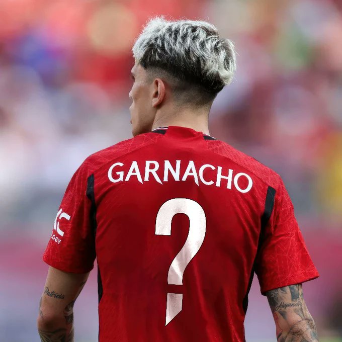 GSMTalksMUFC's tweet photo. 🚨 Alejandro Garnacho is set to receive a new squad number for the upcoming season. The club has dropped hints on their website and fans are buzzing with anticipation. #AlejandroGarnacho #MUFC #ManchesterUnited #SquadNumber #NewSeason https://t.co/1VUMjhuIQu