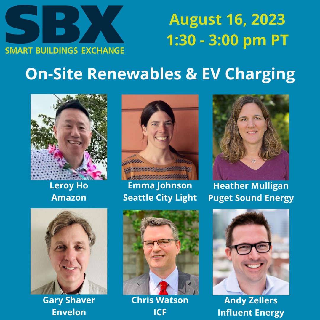 SBC_PacTower's tweet photo. Join us virtually for the #SmartBuildingsExchange 2023 On-Site Renewables &amp; EV Charging session on August 16th from 1:30 – 3:00 pm PT. Register for free at https://t.co/Lilmg23fV1

#sbxconference #sbx2023 #onsiterenewables #evcharging #smartbuildings #smarttechnology https://t.co/diSJHJdwjS