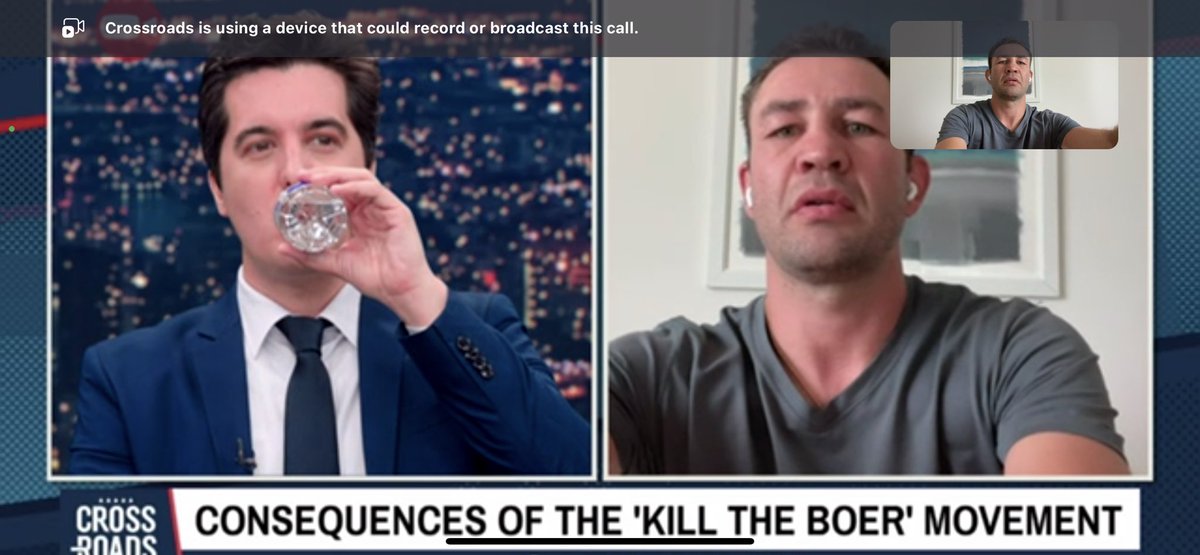 TheHeat001's tweet photo. Reaching millions in 🇺🇸
Thank you @crossroads_josh @EpochTimes
I will voice myself for the people in 🇿🇦
Every little bit helps.
#KillTheBoer #StopTheEFF #StopMalema https://t.co/gxKEwUFjzV