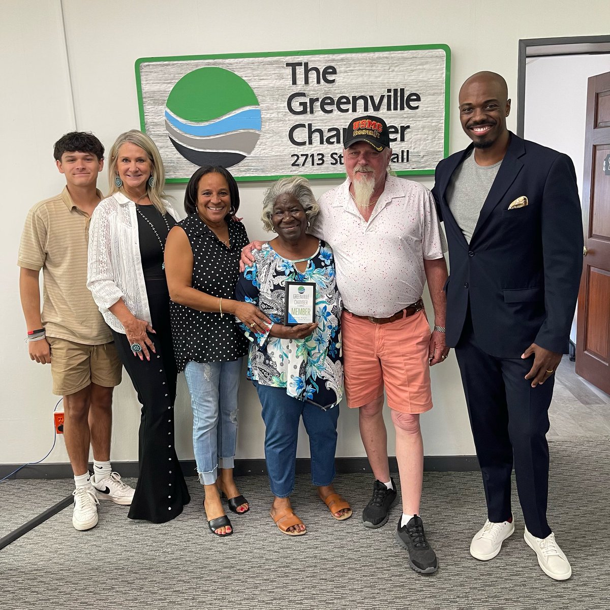 Al &amp; Tammy Schaefer with ALLTAM’s Builders Plus, LLC decided to stop by today and pick up a member plaque✨

#AlltamsBuildersPlus #GreenvilleChamber #GreenvilleTX #WeLoveOurMembers #Plaque #Community #Members #ChamberFamily #HuntCounty