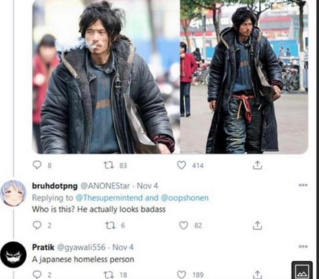 EverythingOOC's tweet photo. homeless person: 😢  homeless person in japan: 😍 https://t.co/Aw5WKgzYcE