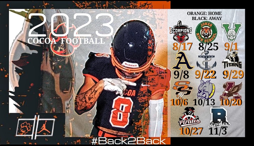 Cocoa Schedule #TigerPride #Back2Back #B2B #Flhsfb