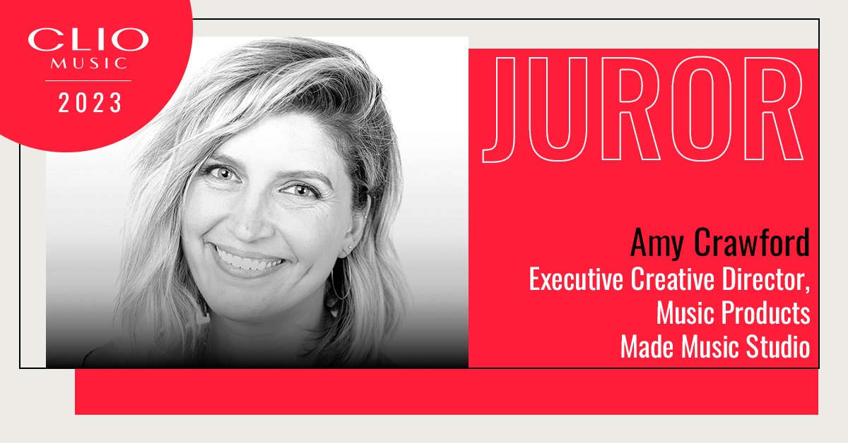 Joining the #ClioMusic jury: MMS’ very own Amy Crawford (ECD, Music Products)! 🤘 As part of the Use of Music in Advertising jury, she’ll help honor some of the most innovative work in our industry. Learn more about the @ClioAwards here: clios.com/music
