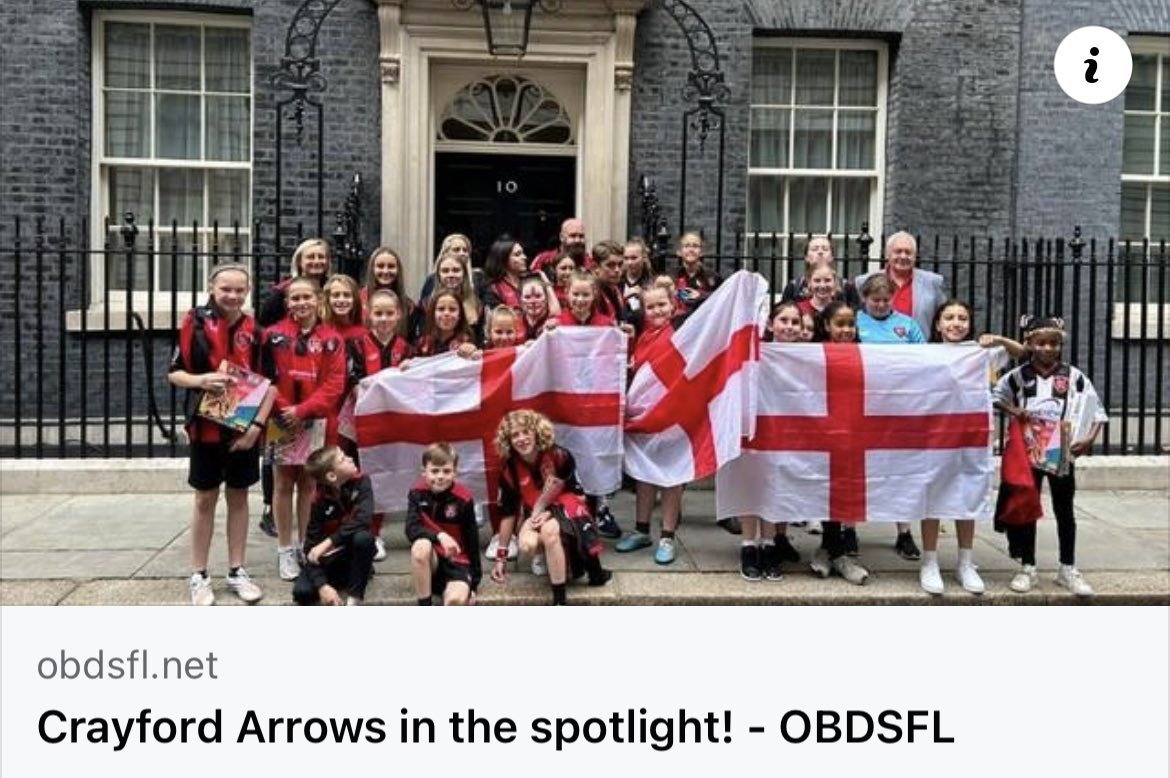 The social media reach our visit to 10 Downing Street has made is unbelievable!

Thanks to Obd Sfl for their complimentary write up 👍🏻⚽️🏹🔴⚫️

obdsfl.net/crayford-arrow…