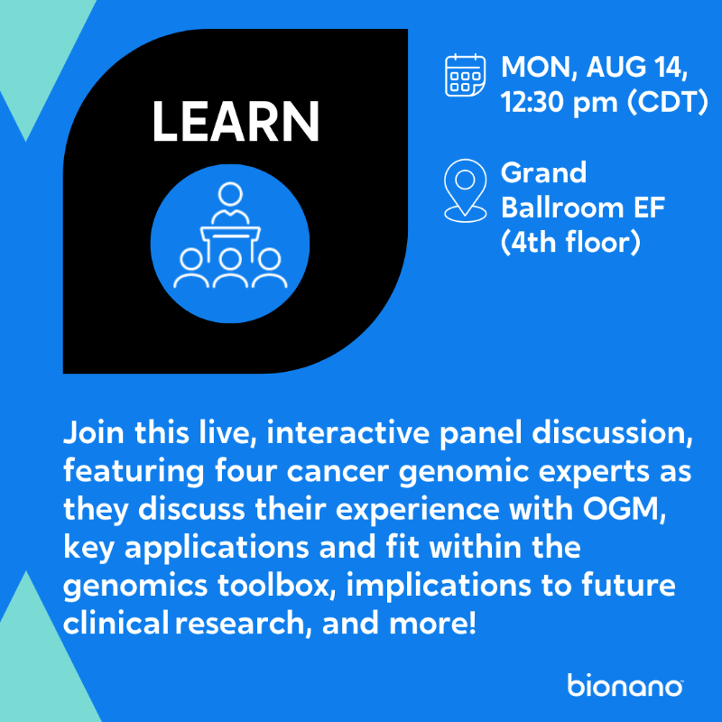 bionano's tweet photo. Join us at #CGCAnnual2023, starting this Sunday! Stop by the #Bionano booth #14/15 to talk to our team about how the #OGM workflow can benefit your lab - Ask us about #VIAsoftware! On Monday, 12:30 PM, don't miss our live, interactive panel discussion. https://t.co/yQWpVMXDyn