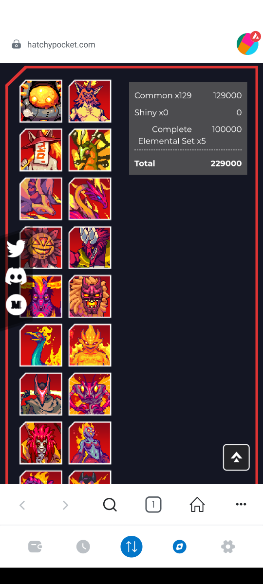 Hatchy_Broxx's tweet photo. Just a look at my #Hatchy collection. It's coming along nice with these staking bonuses 😎 #crypto #cryptogaming #AVAX #staking https://t.co/qjGOPmmabr