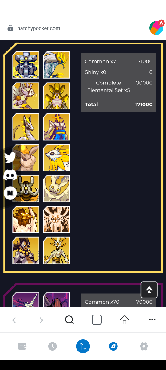 Hatchy_Broxx's tweet photo. Just a look at my #Hatchy collection. It's coming along nice with these staking bonuses 😎 #crypto #cryptogaming #AVAX #staking https://t.co/qjGOPmmabr