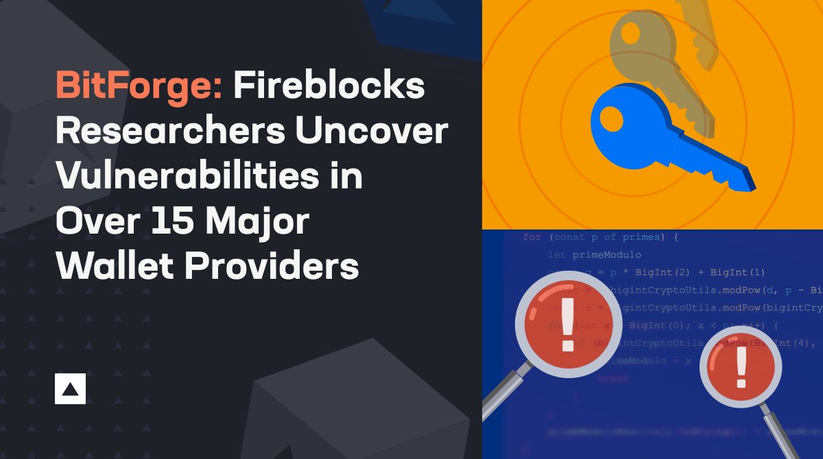 1/ The Fireblocks research team has uncovered BitForge, a set of  vulnerabilities in some of the most widely adopted MPC protocols, that  allow an attacker to retrieve a private key from a