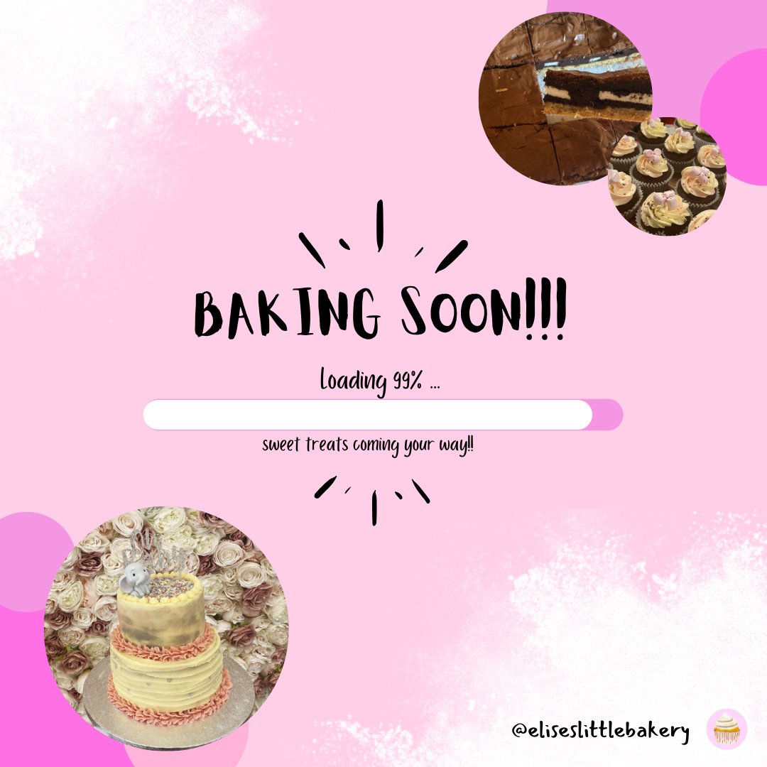 ✨OPENING SEPTEMBER! ✨ 

This has been a dream of mine for so long and I'm so happy to finally announce that from september i will begin to take orders!

I will offer everything from cupcakes to birthday cakes, cookies to brookies, and many more!

DM ME with any questions!!