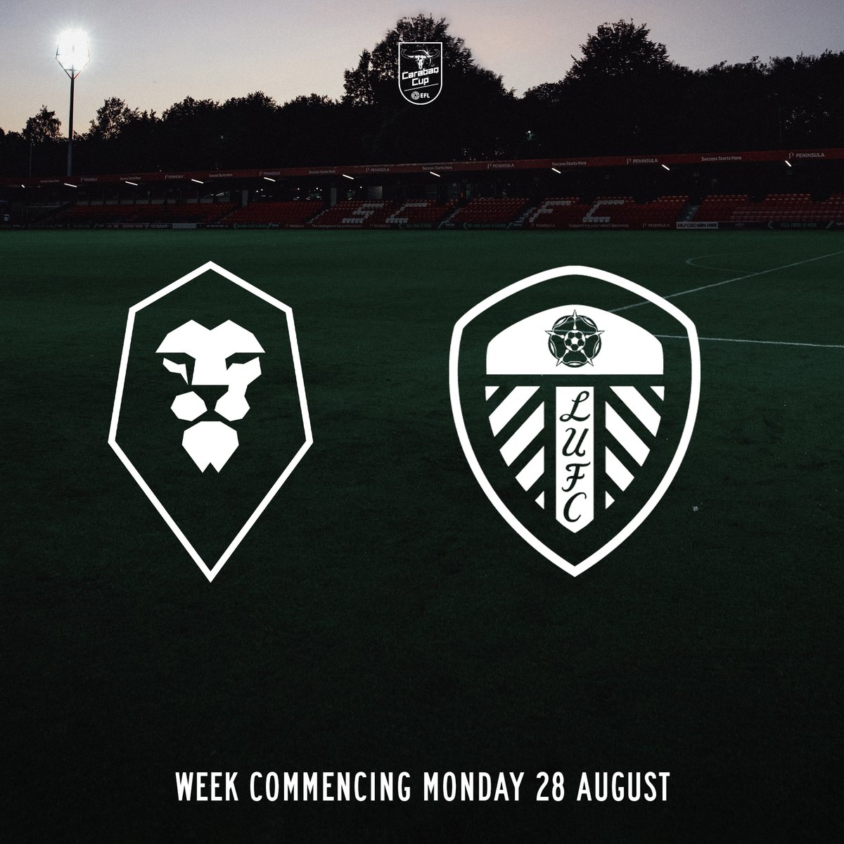 The Ammies will host @LUFC in the Second Round of the @Carabao_Cup 🏆
