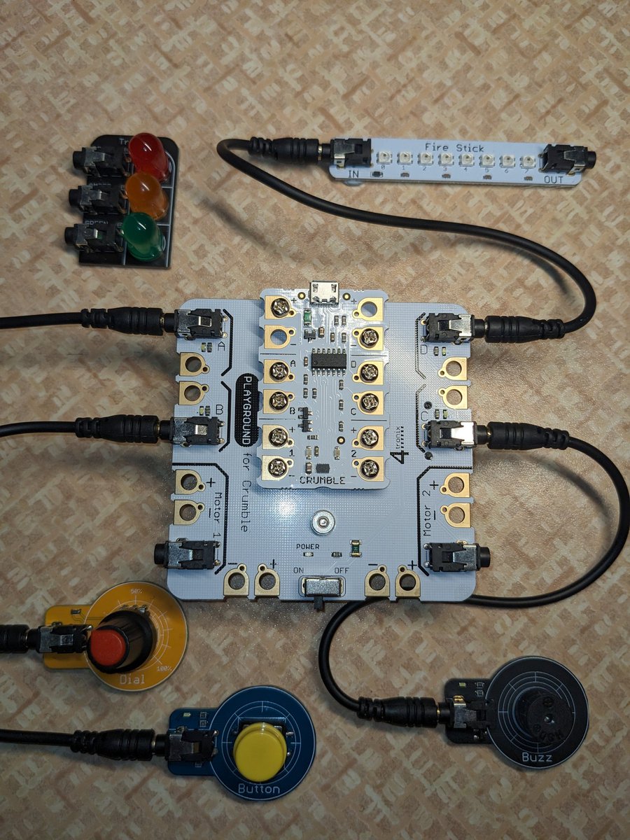uk_davek's tweet image. My company has just purchased 15 sets of #CrumbleController Playground boards from @4Tronics to use for #STEM outreach into primary schools